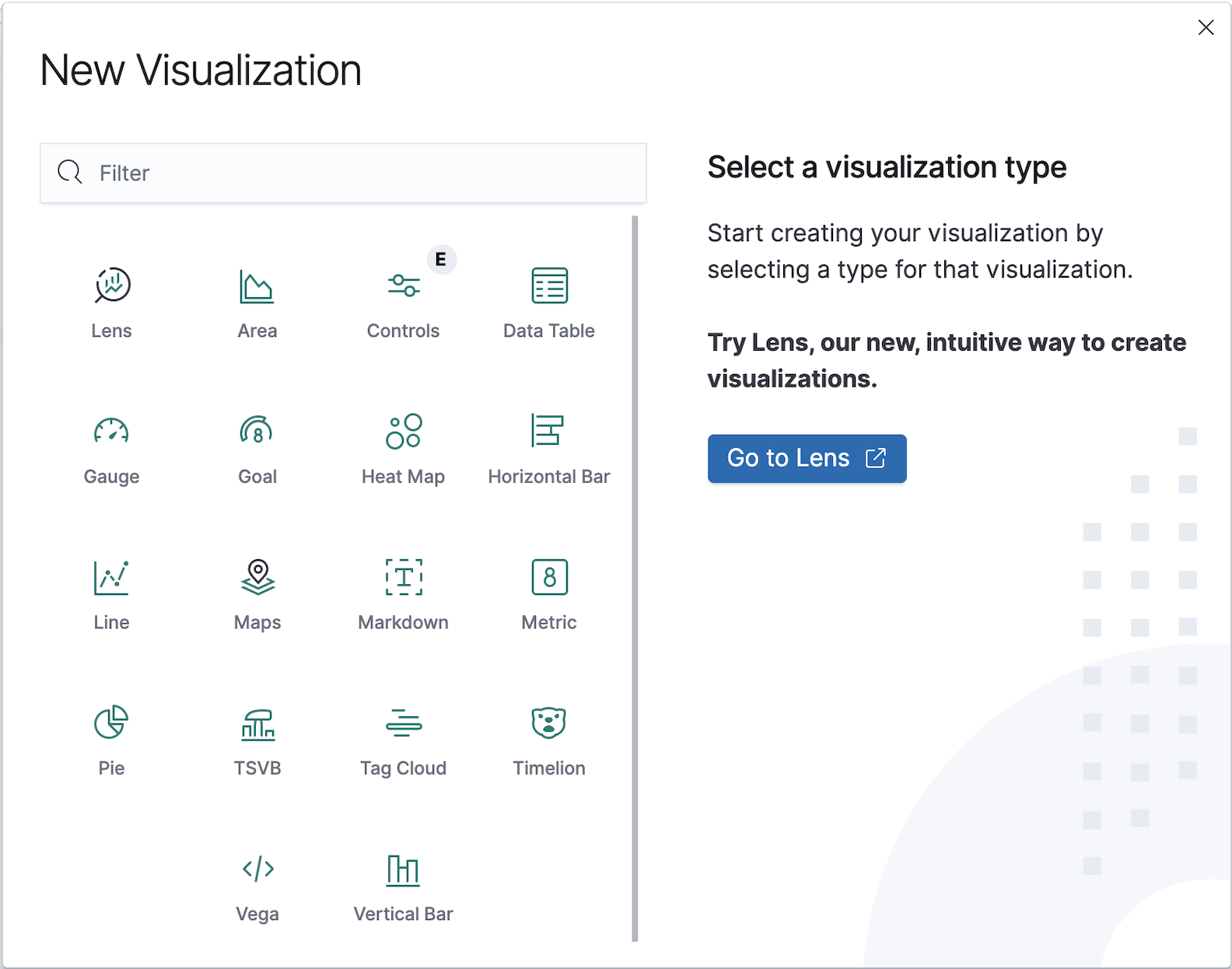 Example add new visualization to dashboard