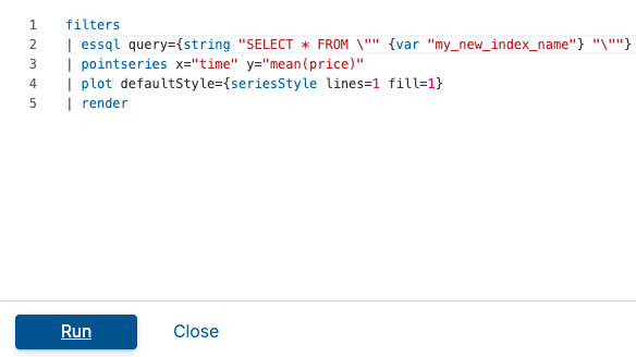 Copied variable syntax pasted in the Expression editor