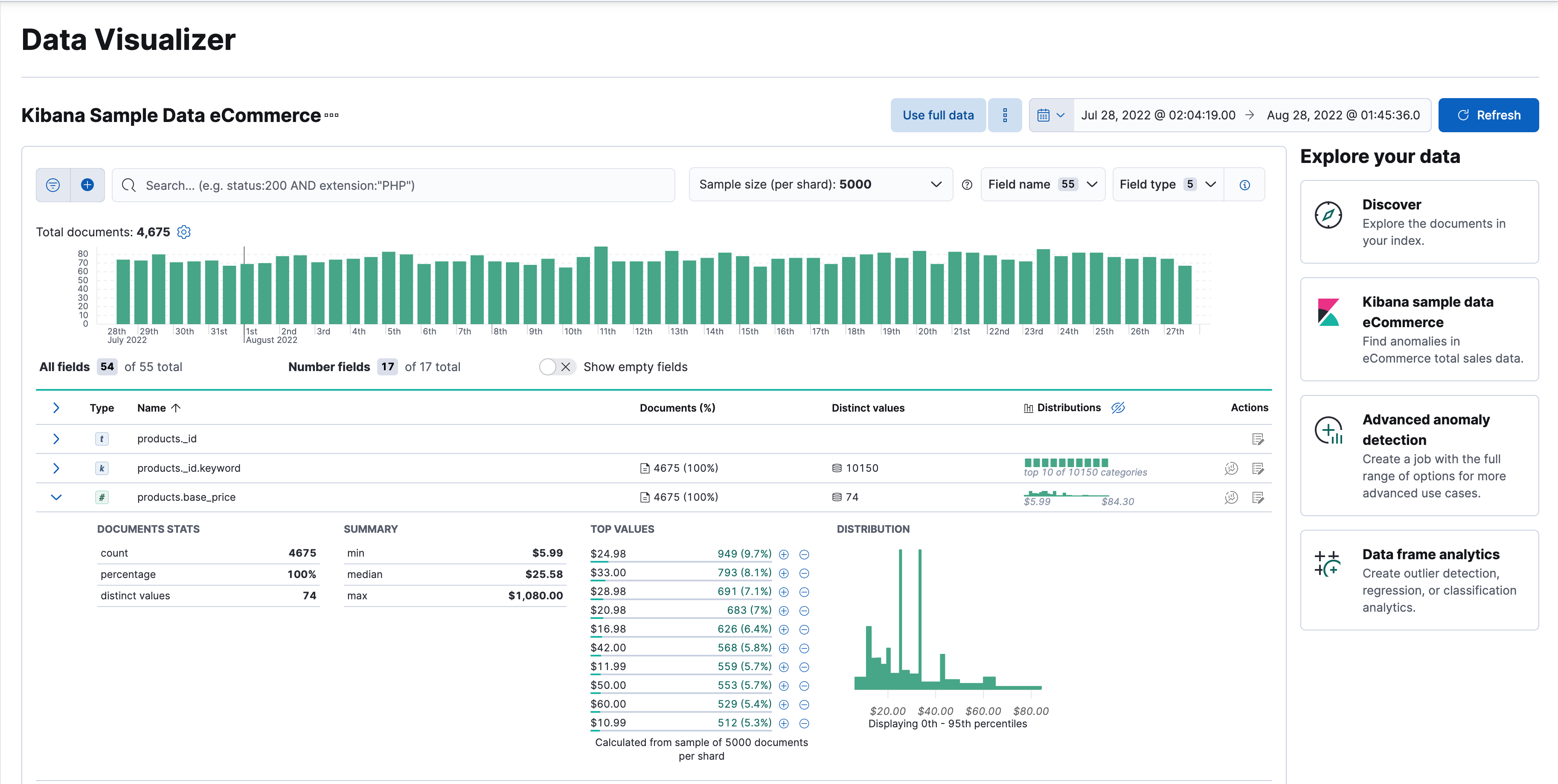 Data Visualizer for sample flight data