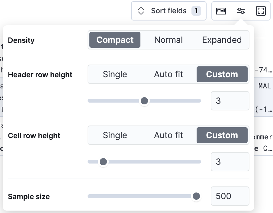 Limit sample size in Discover