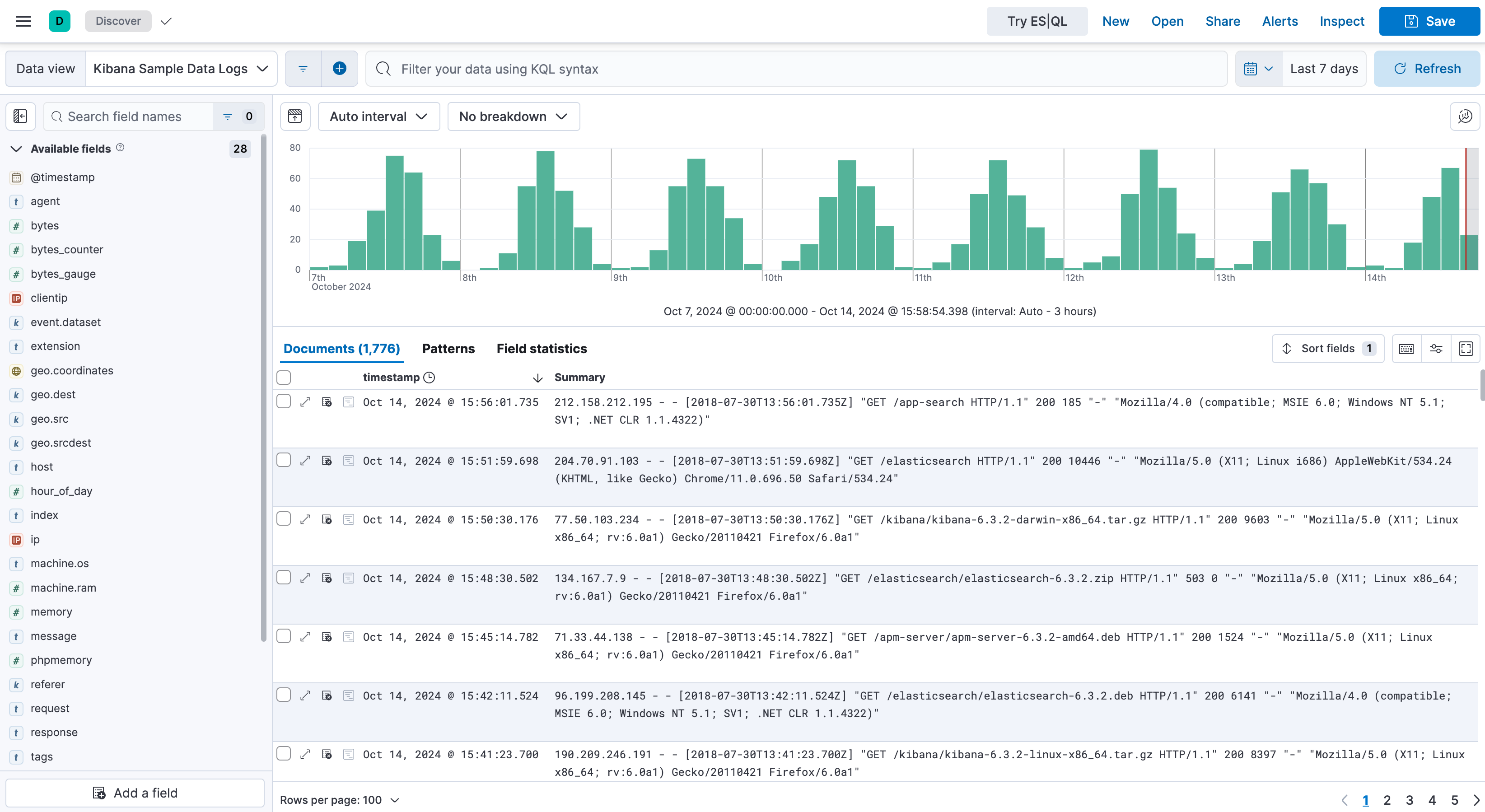 Discover Kibana Guide 8.13 Elastic