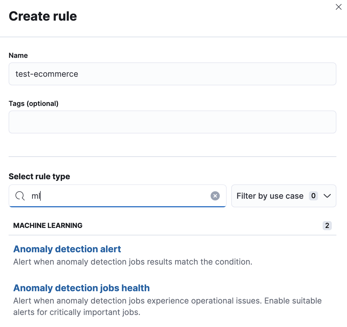 Creating a new machine learning rule