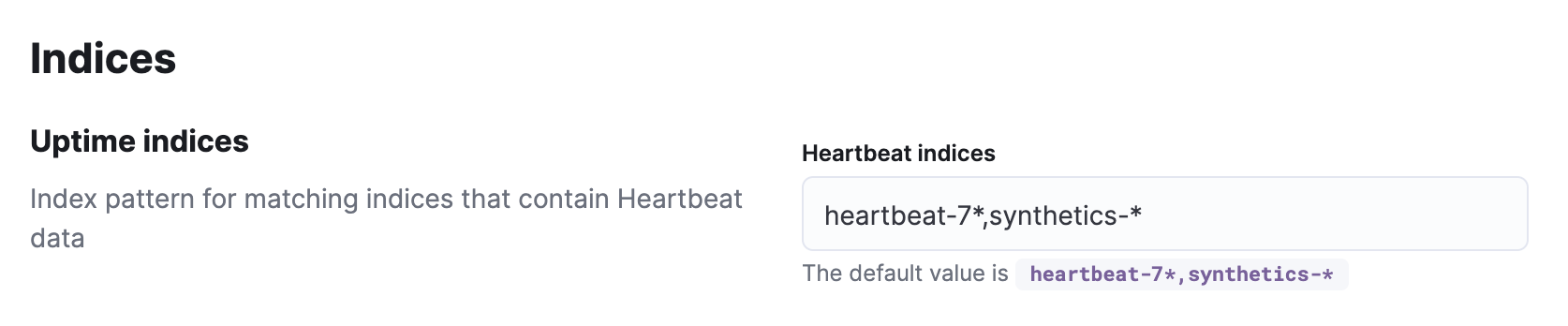 Heartbeat indices