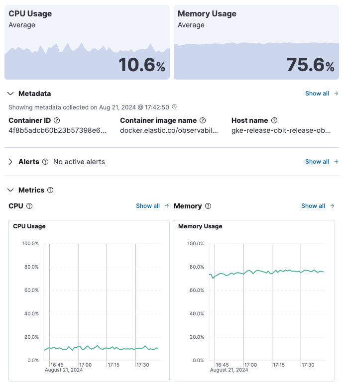 Container overview