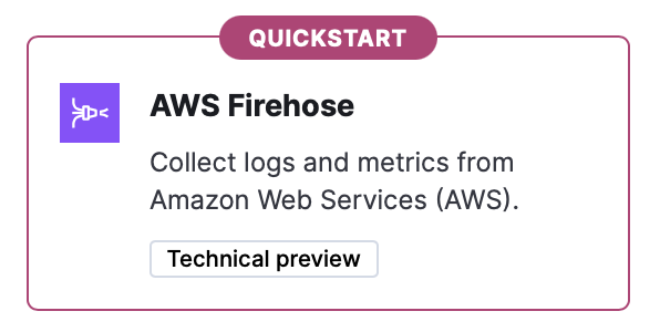 AWS Firehose entry point