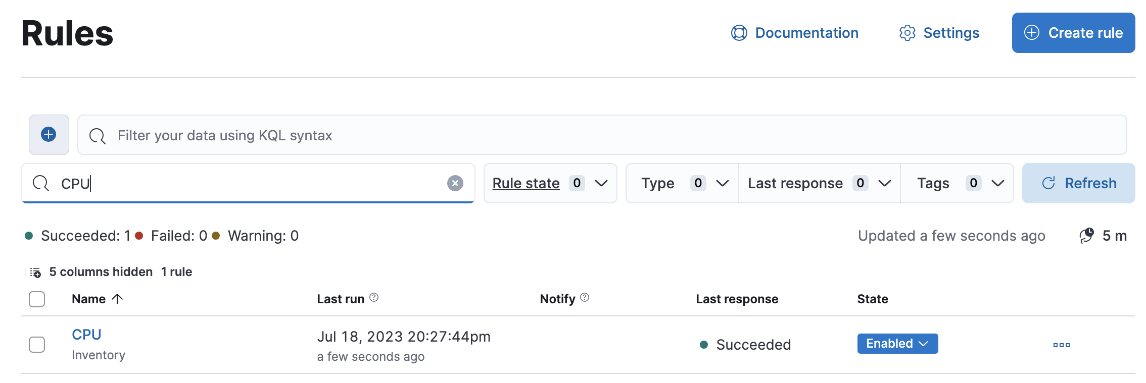 Create and manage rules, Elastic Observability [8.12]