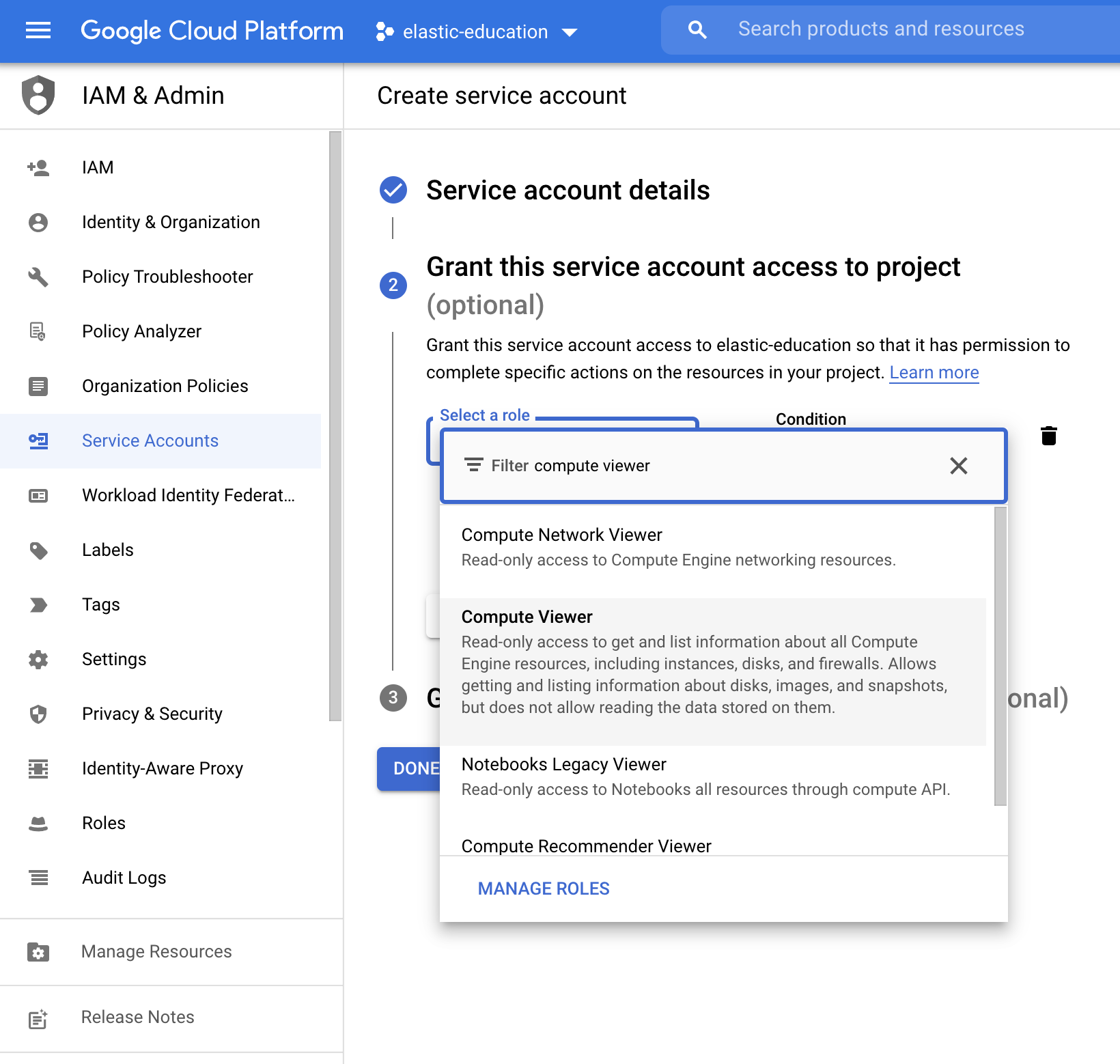 Monitor Google Cloud Platform Elastic Observability 8.13 Elastic