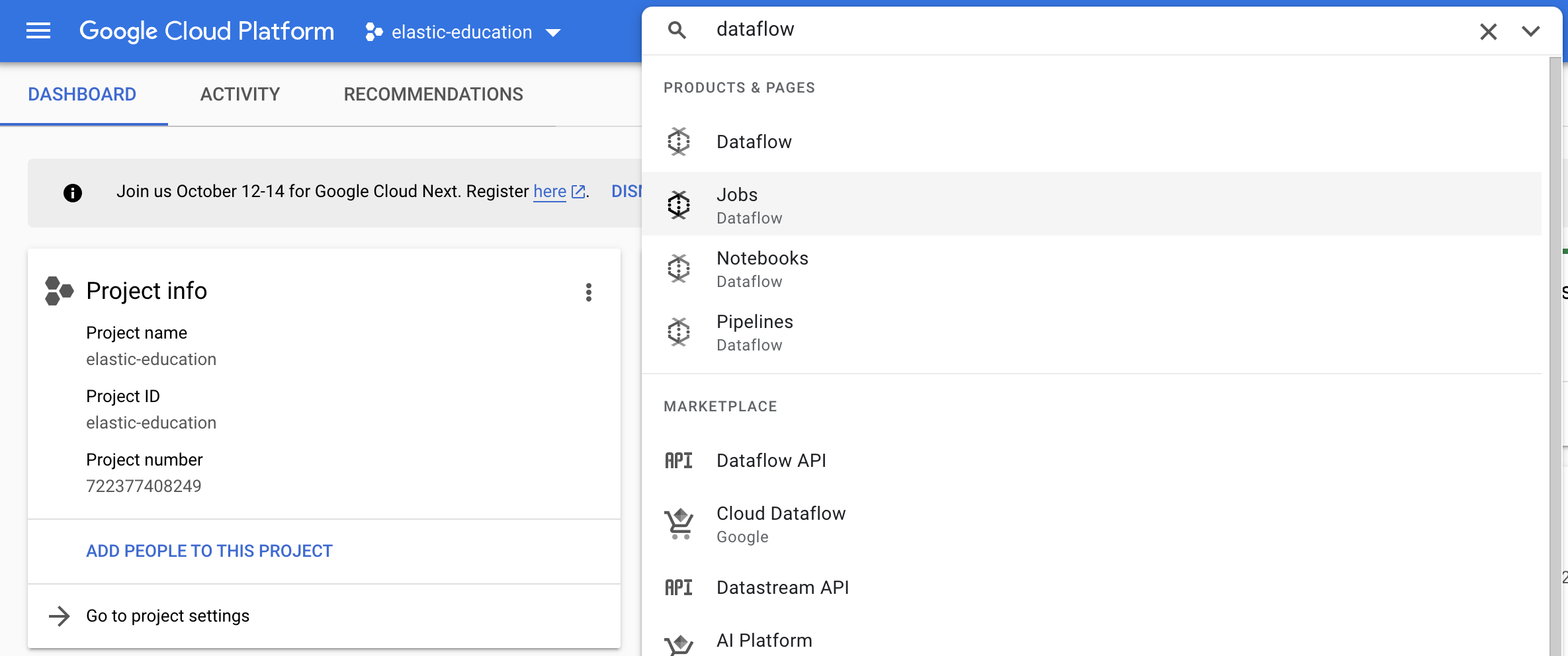 GCP Dataflow Jobs