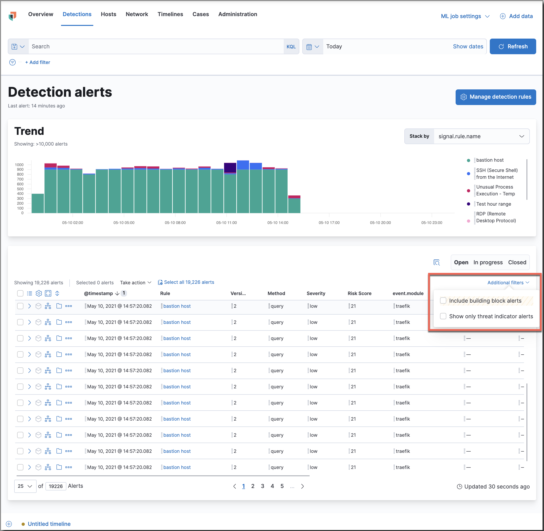 Shows multiple ways to filter information