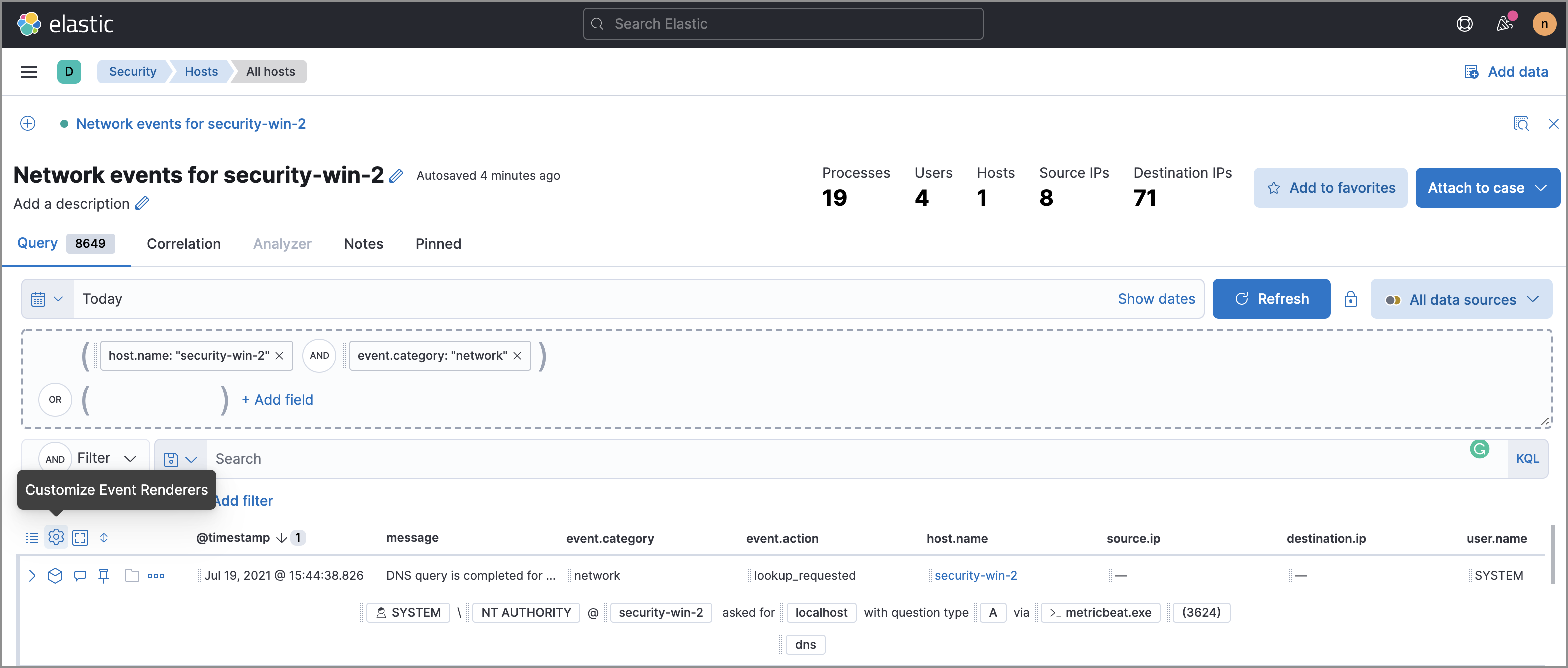 timeline ui renderer