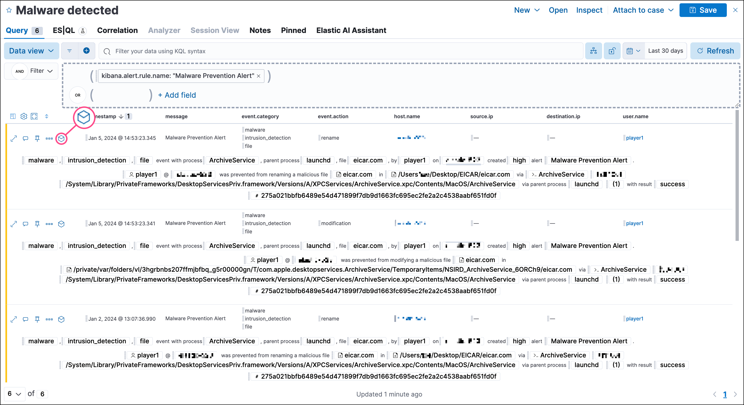 analyze event timeline