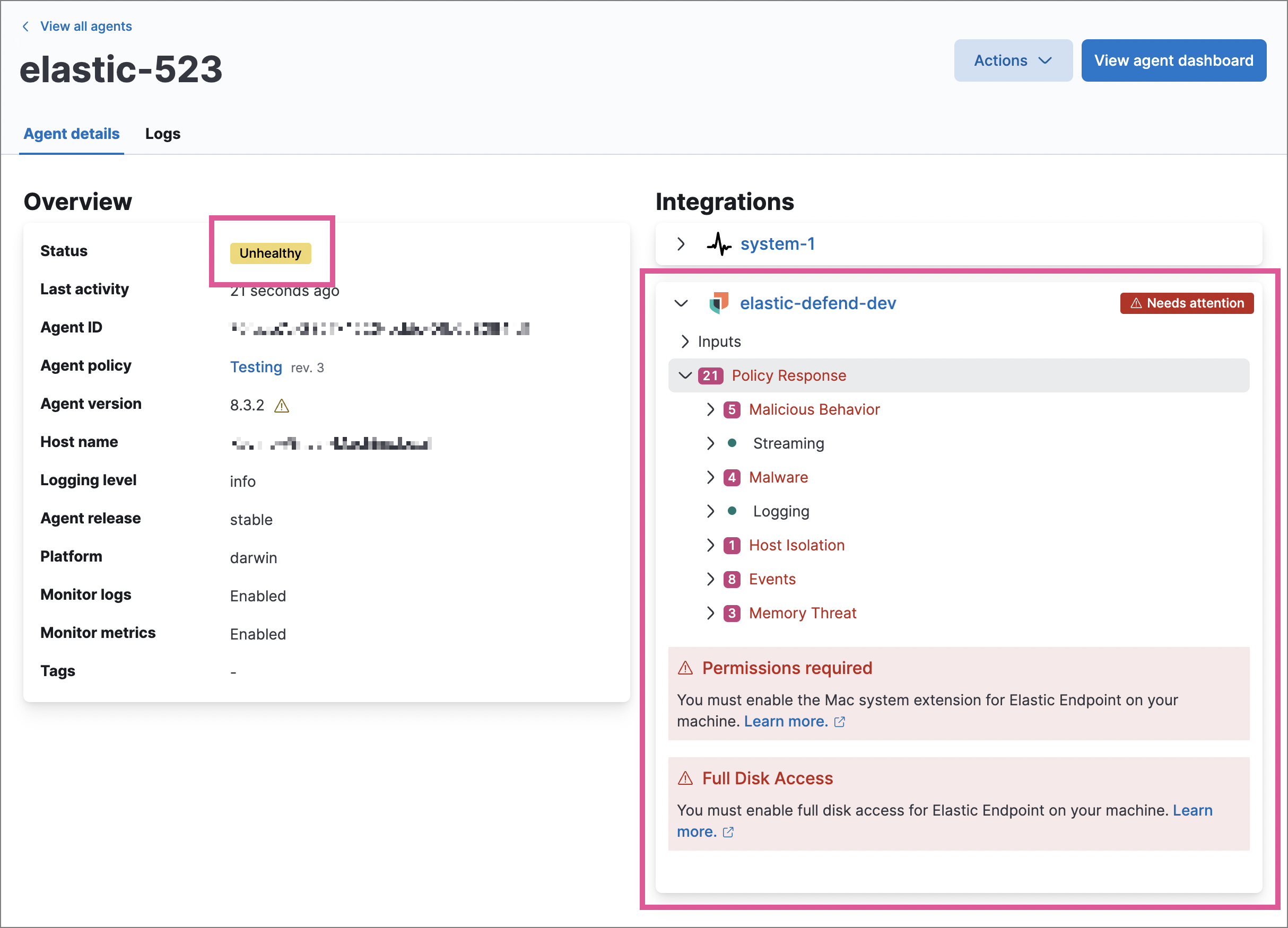 Troubleshoot Elastic Defend | Elastic Security Solution [8.15] | Elastic