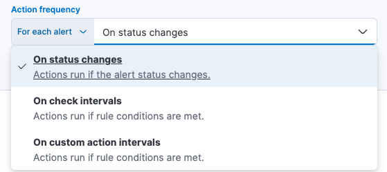 Configure when a rule is triggered