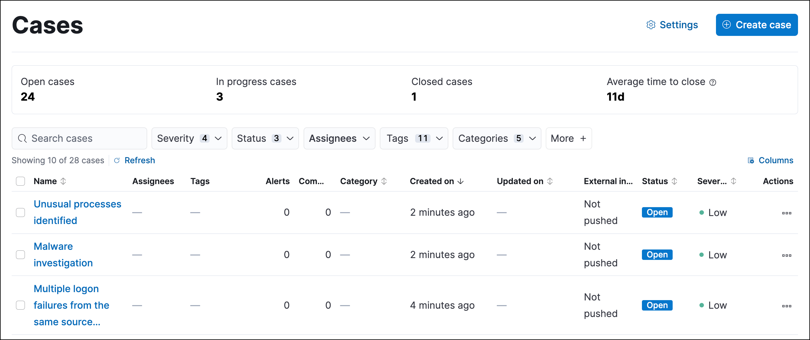 Case UI Home