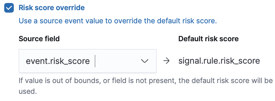  detections risk source field ui