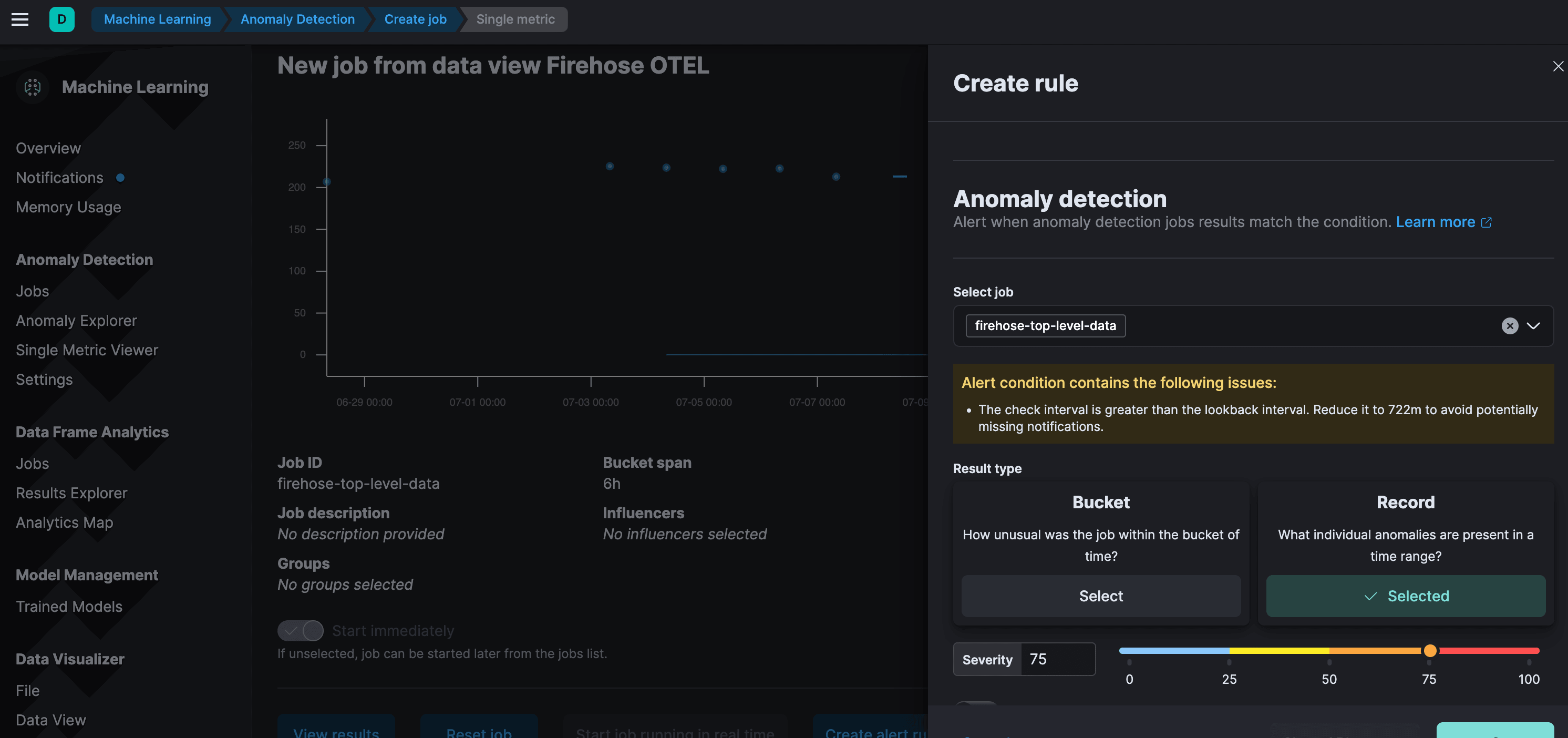 12 - Anomaly detection Alerting - Severity