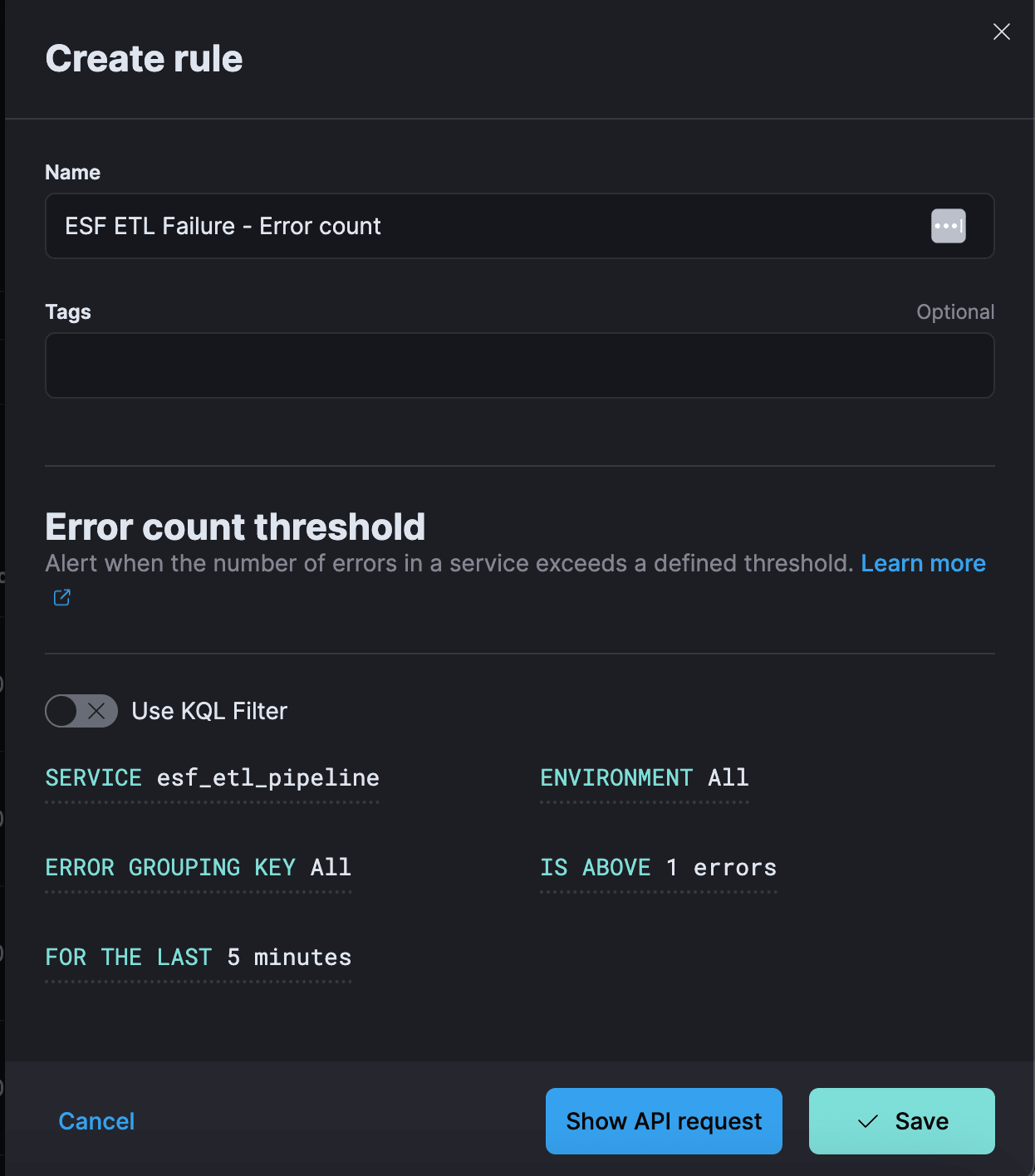 6 - ETL Status Error Rule