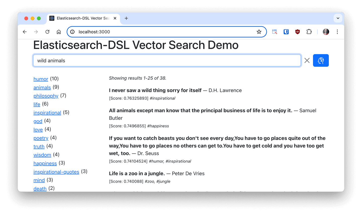 Vector embeddings made simple with the Elasticsearch-DSL client for Python