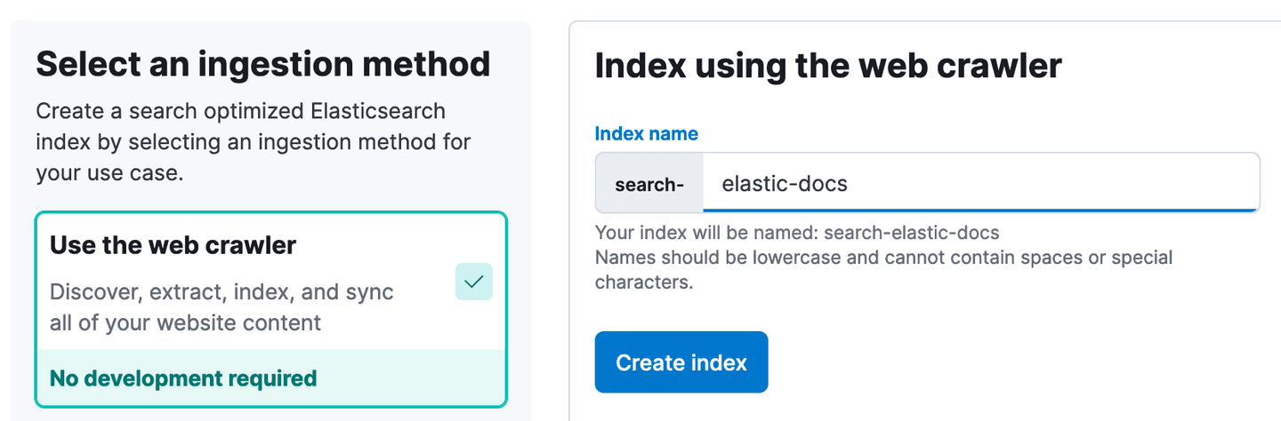 select an ingestion method