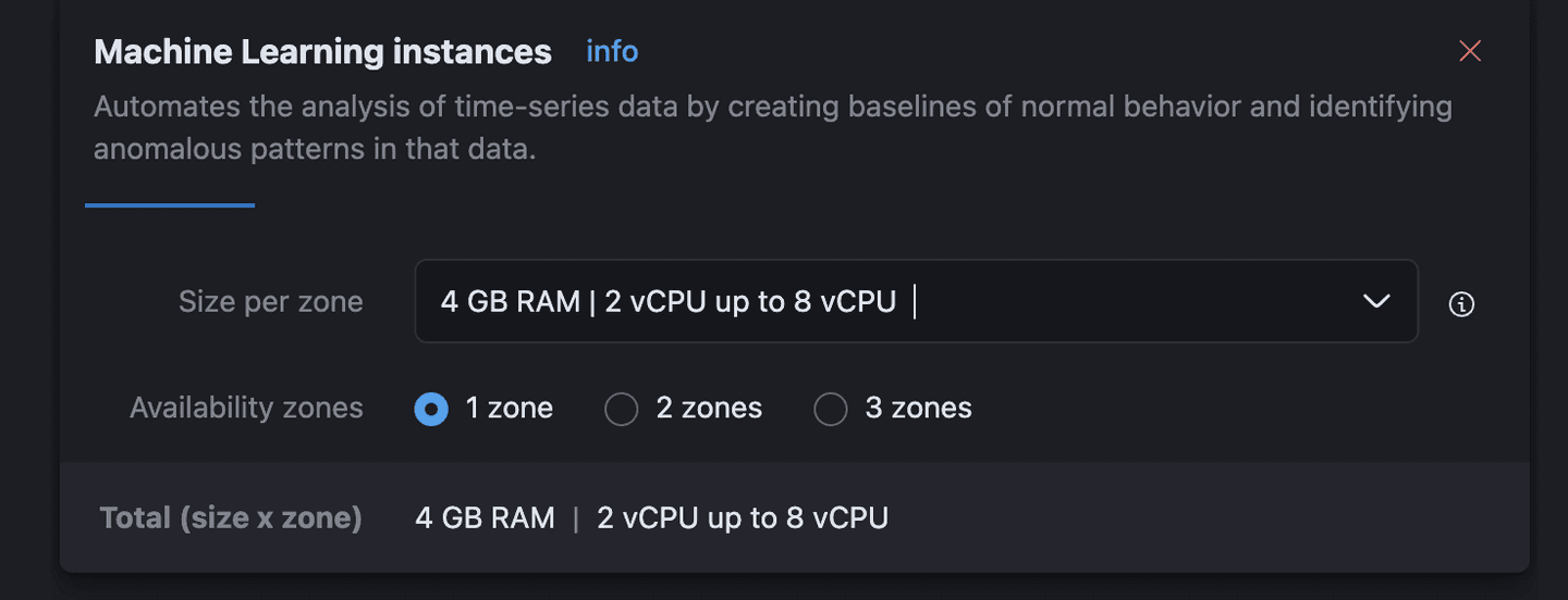 machine learning instances info