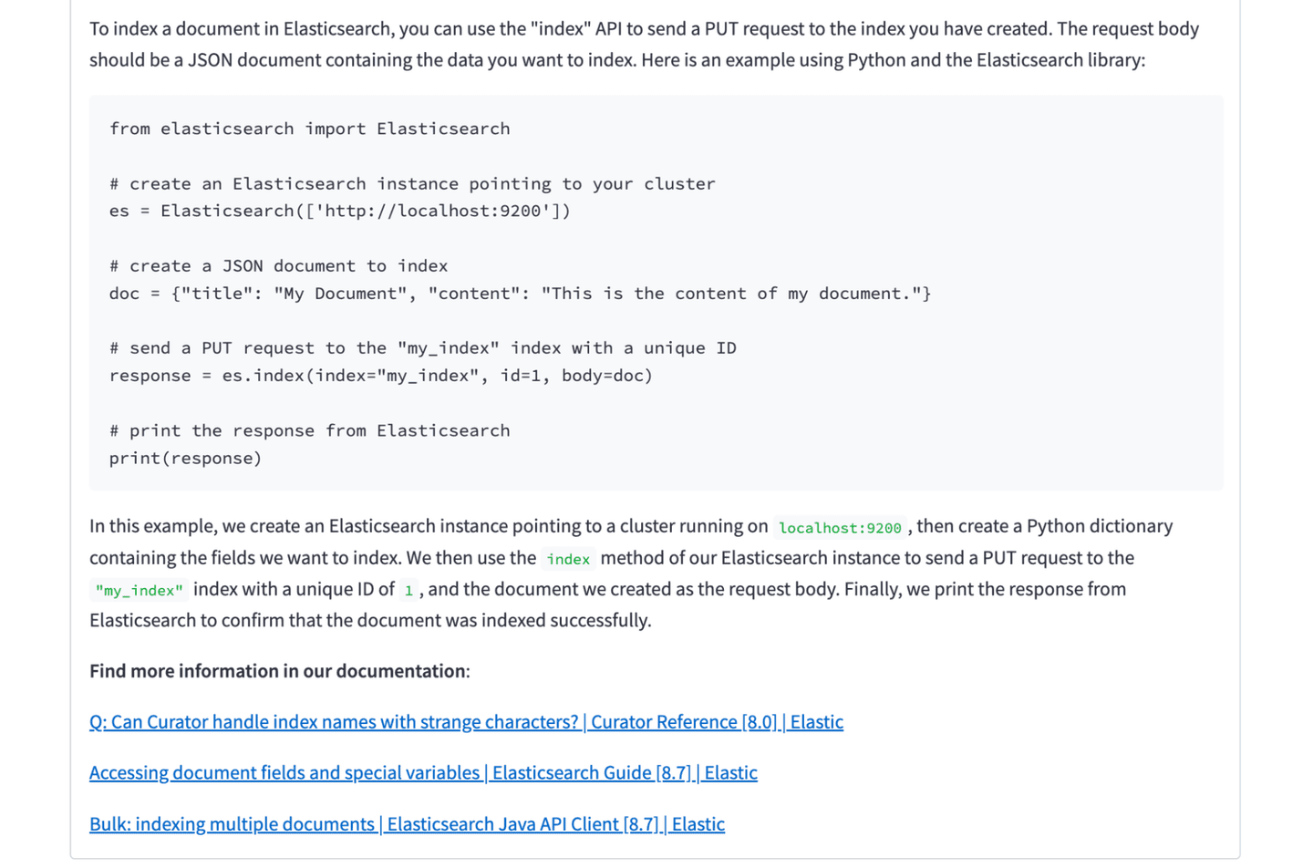 chatgpt to index a document