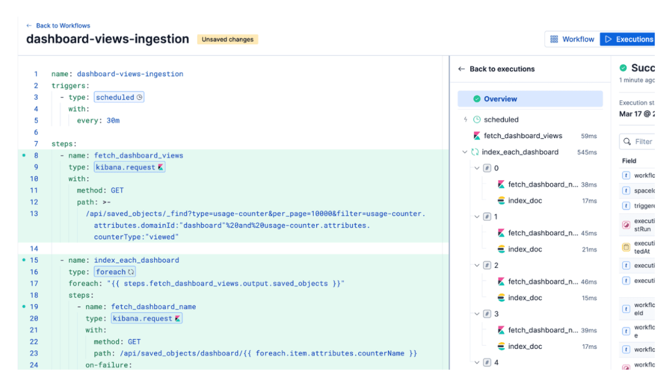使用 Elastic 工作流监测 Kibana 仪表板的浏览情况