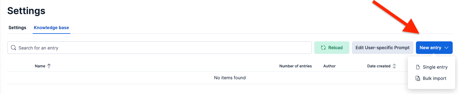 Single entry upload or do a bulk import in the Newline delimited JSON, or NDJSON format.
