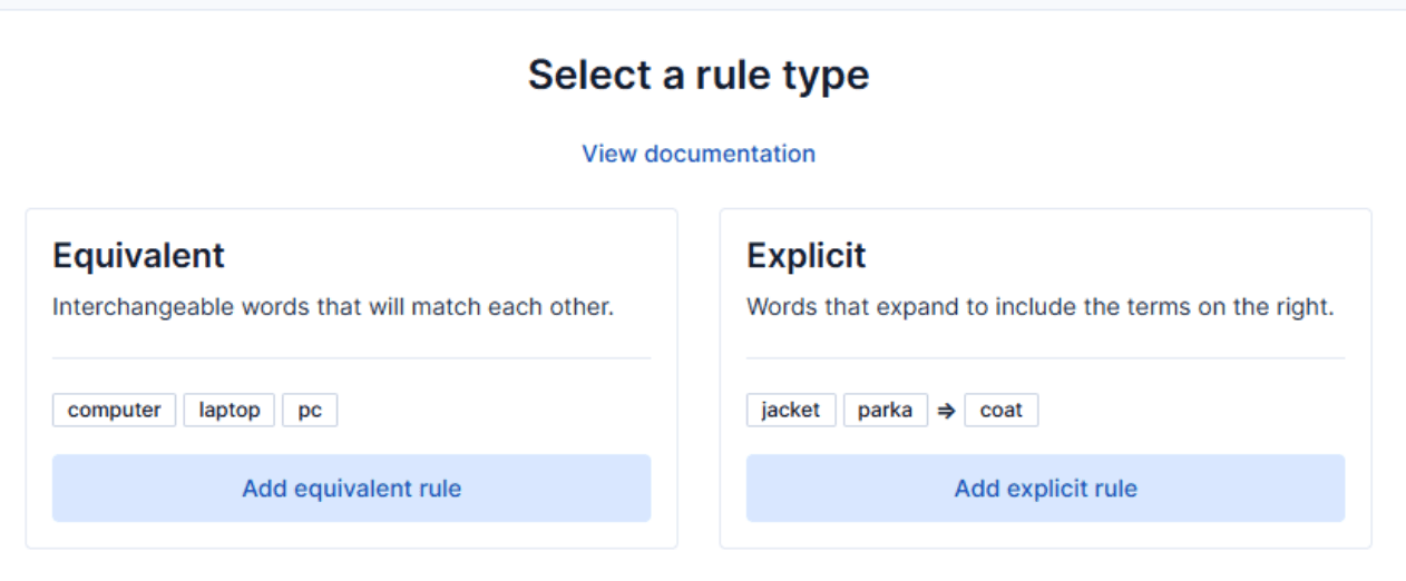 How to use the Synonyms UI to upload and manage Elasticsearch synonyms