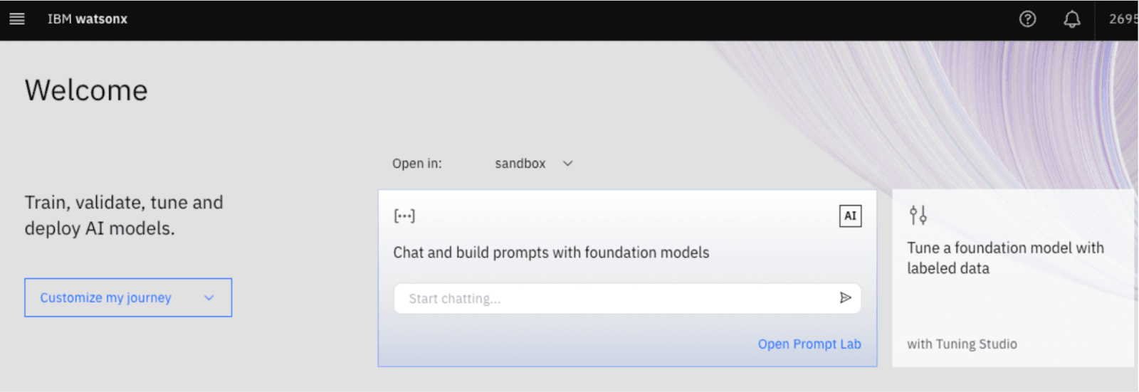 Login to IBM watsonx.ai cloud